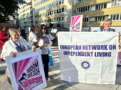 Simone Aspis campaigning at Freedom Drive 24