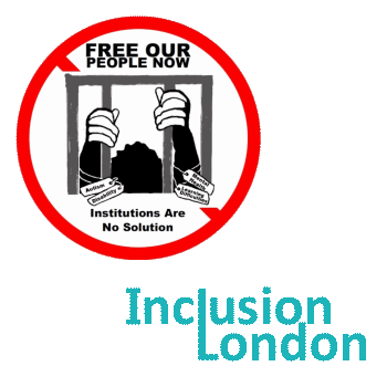 Inclusion London and Free Our People Now logos