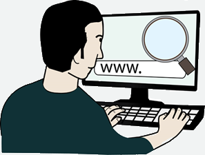 Person using a computer