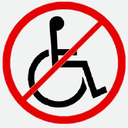 No wheelchair sign